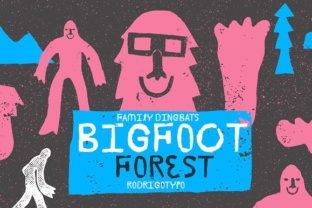BigFoot: A Playful Dingbats Font for Handmade Branding