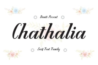 Chathalia: A Smooth Serif Typeface for Modern Branding Projects