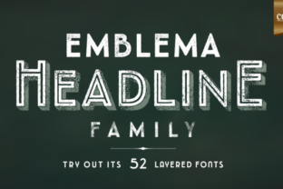 Emblema Headline Family: A Premium Typeface for Modern Crafters