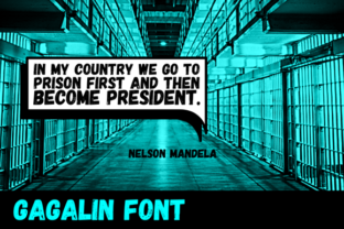 Gagalin Typeface: Bold Comic Display Font for Handmade Products