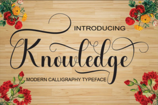 Knowledge: A Stylish Script Font for Modern Editorial Design