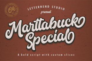 Marttabuck: The Bold Script Handwritten Typeface for Makers