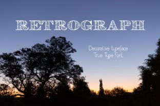Retrograph: A Hand-Drawn Decorative Typeface for Creative Branding
