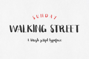 Sunday Walking Street: The Relaxed Brush Typeface for Modern Brands