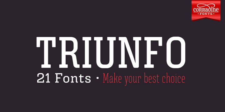 Triunfo Family: The Perfect Slab Serif Font for Creative Crafters