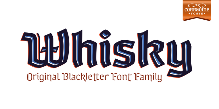 Whisky Family: A Premium Blackletter Typeface for Creative Campaigns